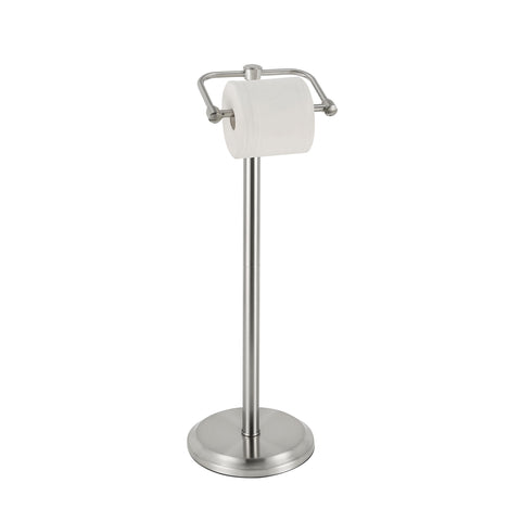 SunnyPoint base-weighted free-standing toilet paper holder for stable bathroom placement.
