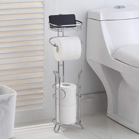 SunnyPoint mega-roll storage basket keeps extra rolls neatly organized in the bathroom