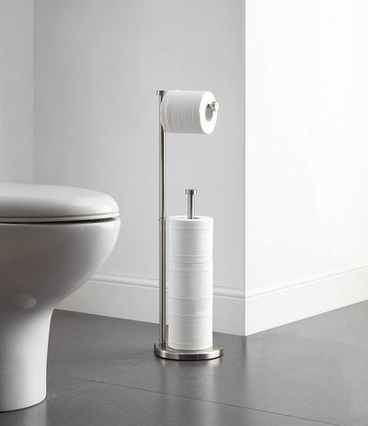 Reserve area shown, keeping spare rolls within reach.