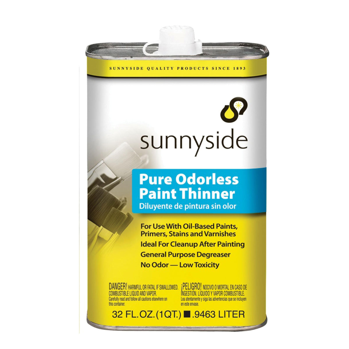 Sunnyside 70532 odorless paint thinner bottle for thinning oil-based paints indoors