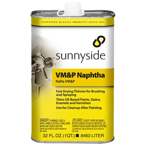 Sunnyside 80032 naphtha 1qt bottle, fast-evaporating thinner for painting and cleaning surfaces