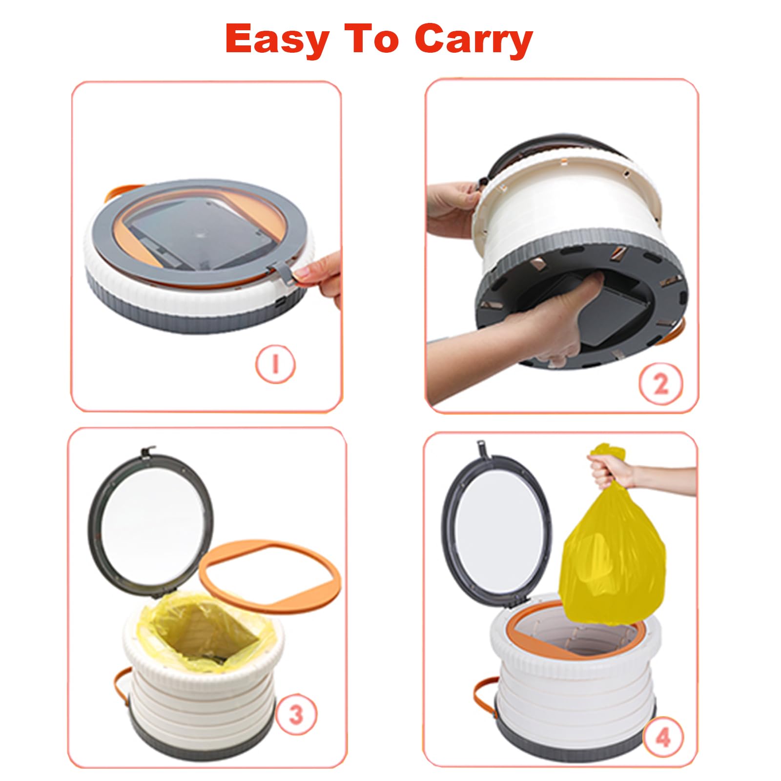 SunnySmile emergency car toilet for quick bathroom needs