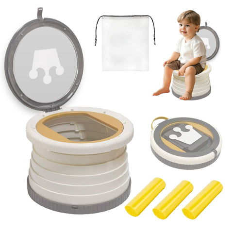SunnySmile foldable potty seat for travel—easy on-the-go bathroom solution