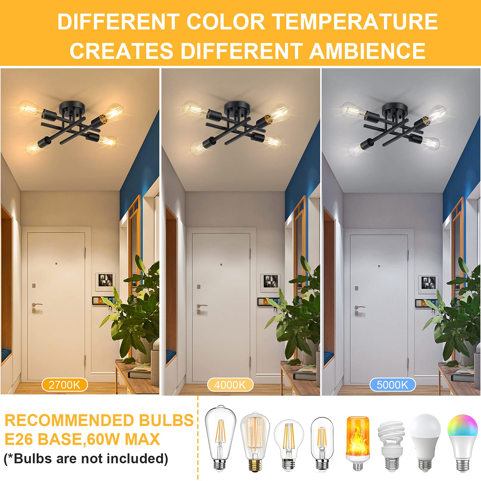 SunRider fixture close-up shows matte-black finish for bold ceiling presence.