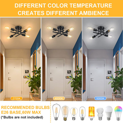 SunRider fixture close-up shows matte-black finish for bold ceiling presence.