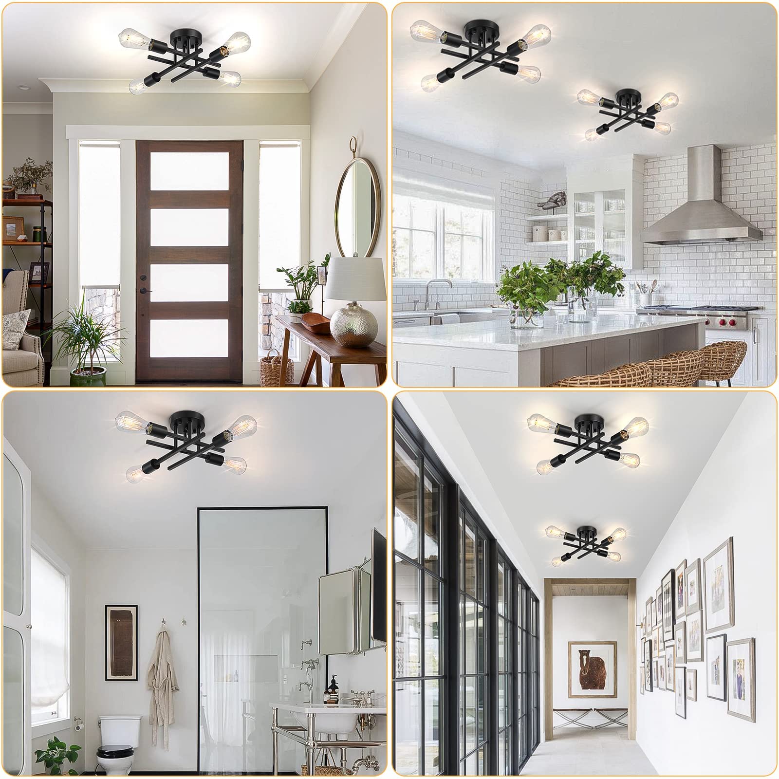 SunRider uses E26 sockets compatible with LED, incandescent, or CFL bulbs.