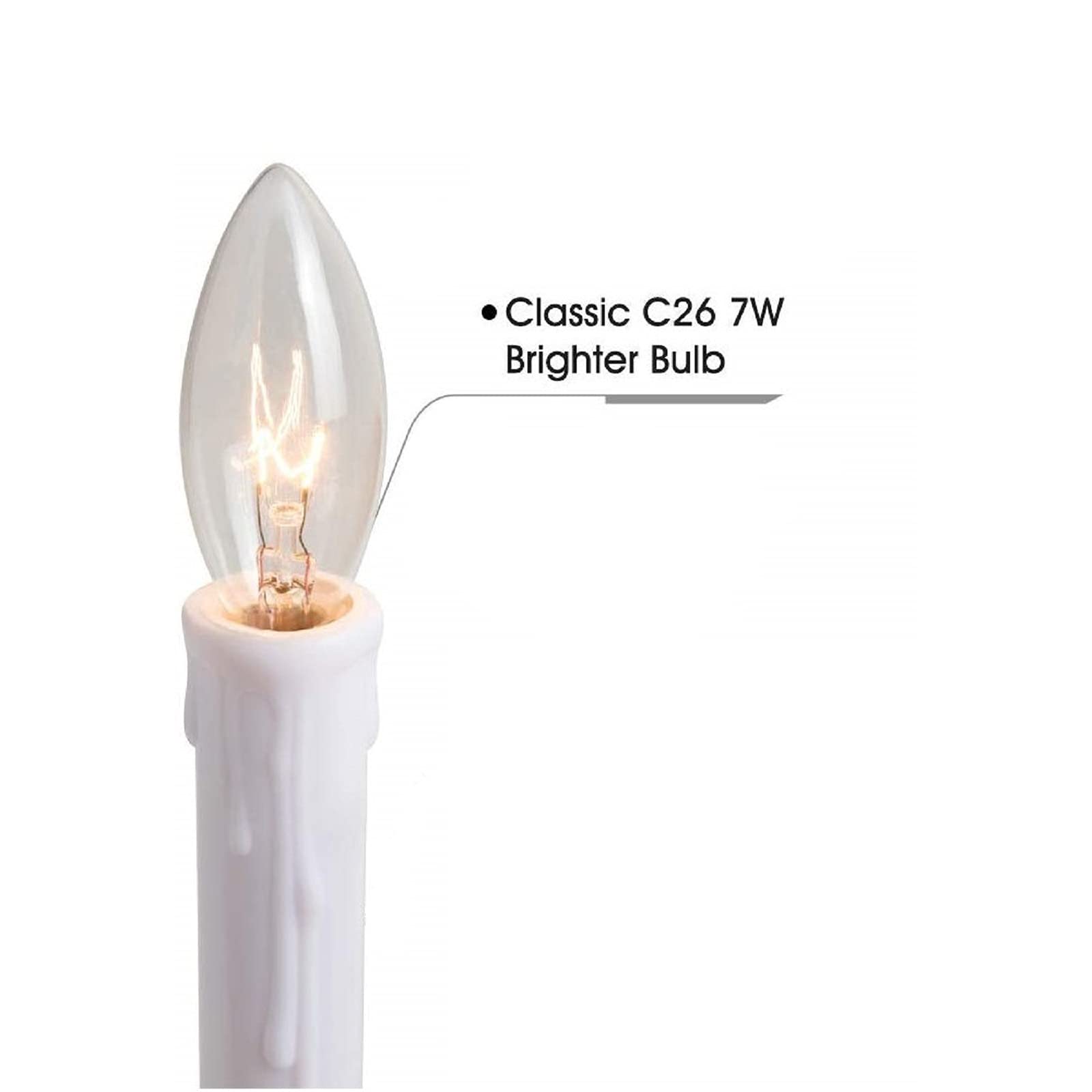SUNSGNE E12 base candelabra bulbs for decorative fixtures