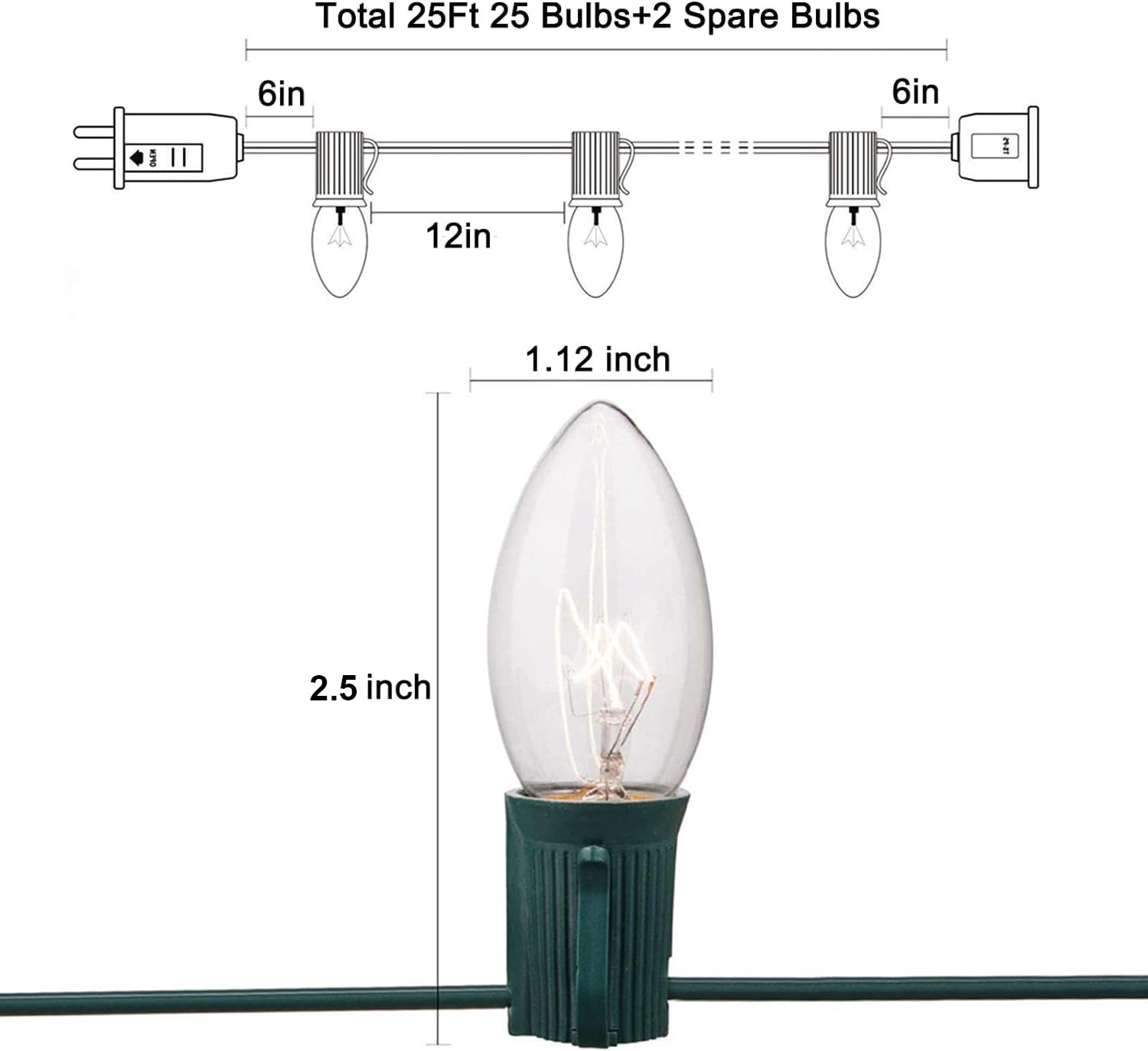 SUNSGNE green wire outdoor string lights enhance patio decor with subtle charm