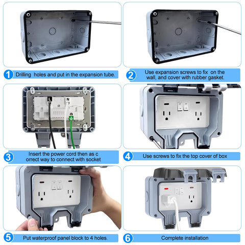 SUNSIERWEI sealed design guards against moisture and dust in harsh weather.