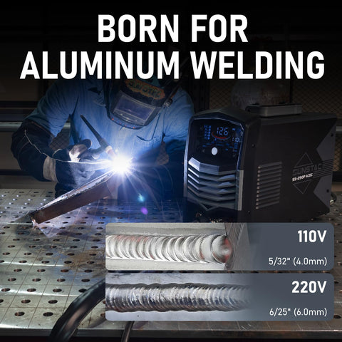 Sunstac 250A AC/DC TIG welder spot TIG mode suitable for joint reinforcement.