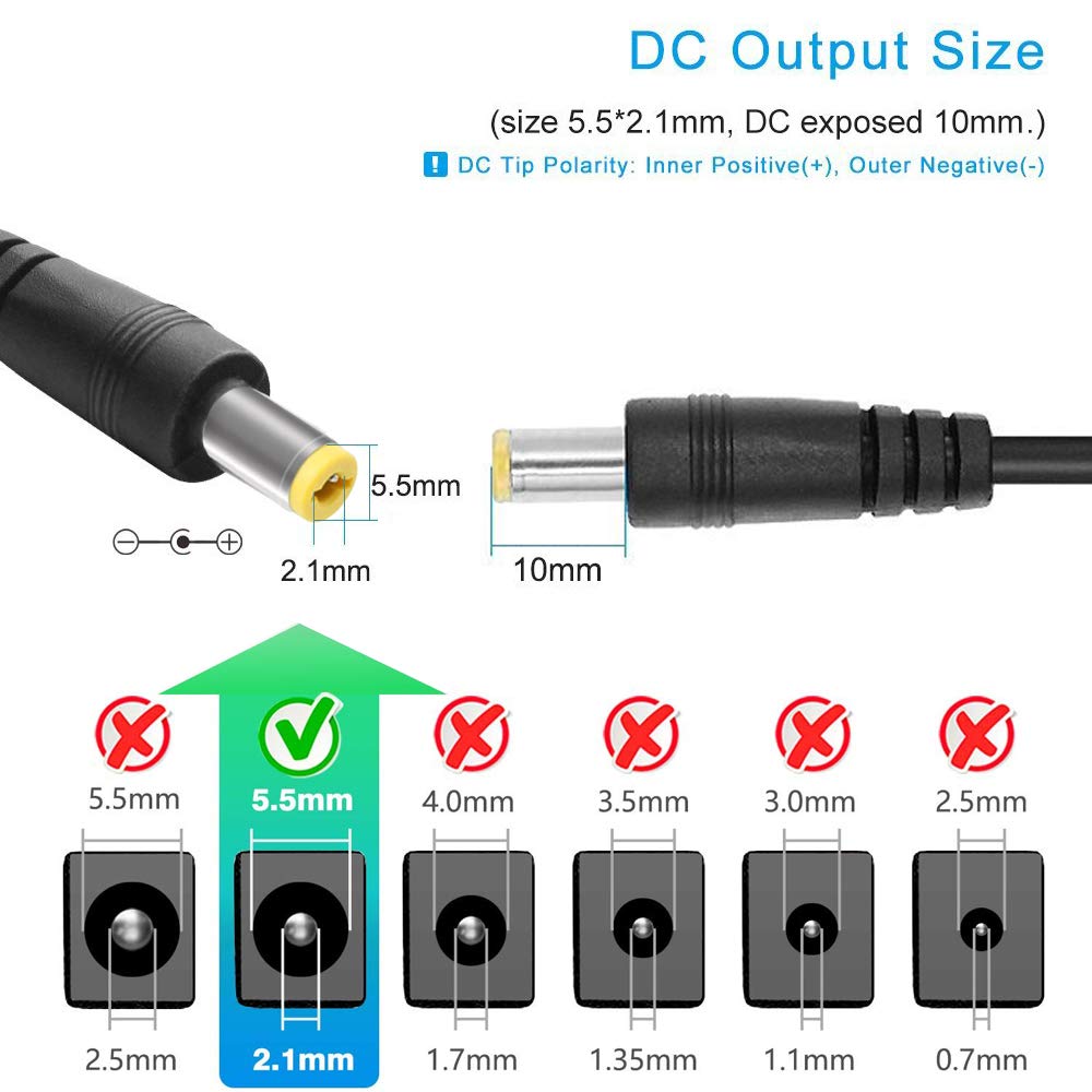SANSUN 9ft DC cable ready for flexible installations and device reach.