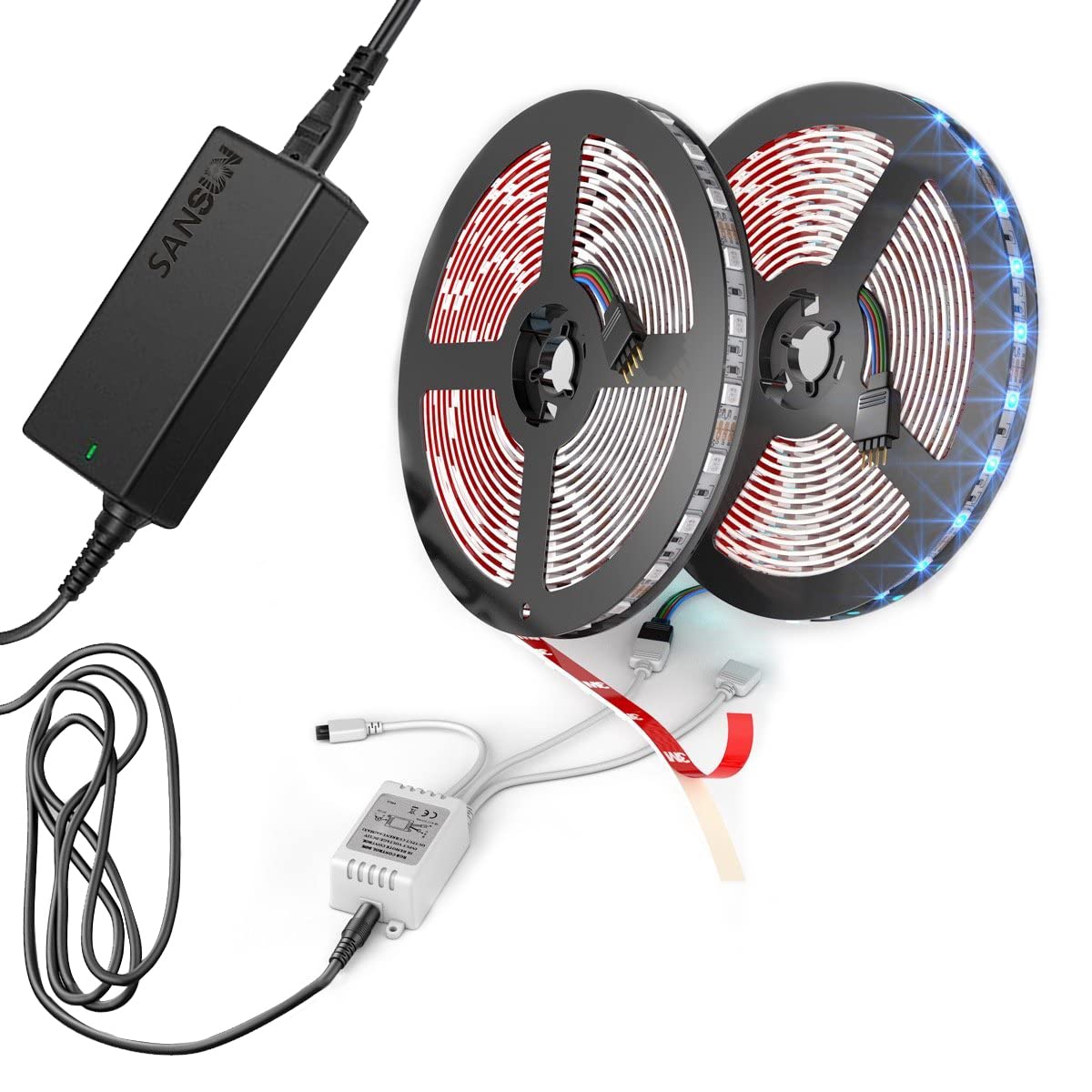 SANSUN pack of two power supplies for versatile home and office use.