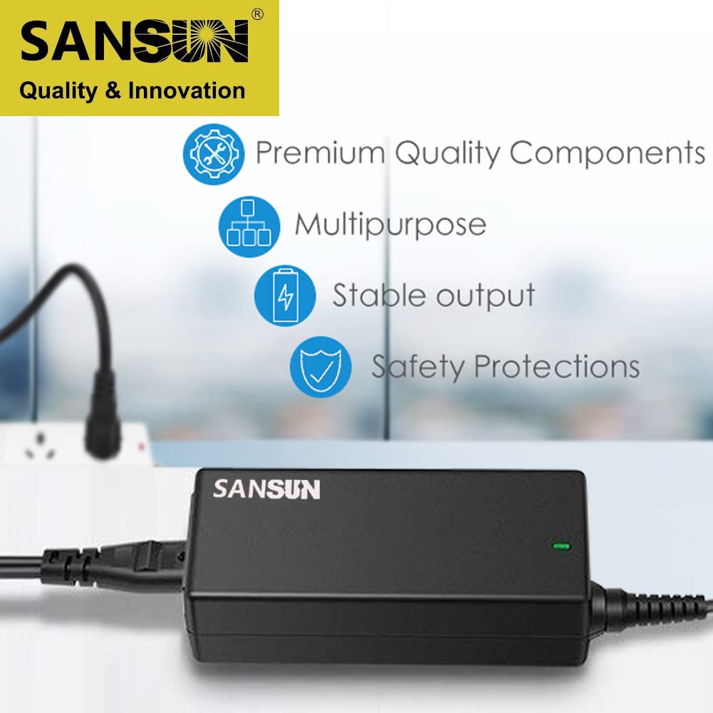 SANSUN power connection powering surveillance cameras with stable 12V output.