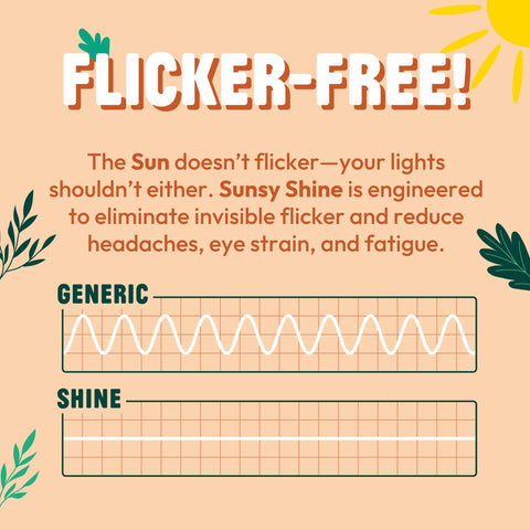 Sunsy Shine kitchen-use bulb provides bright natural light for cooking tasks