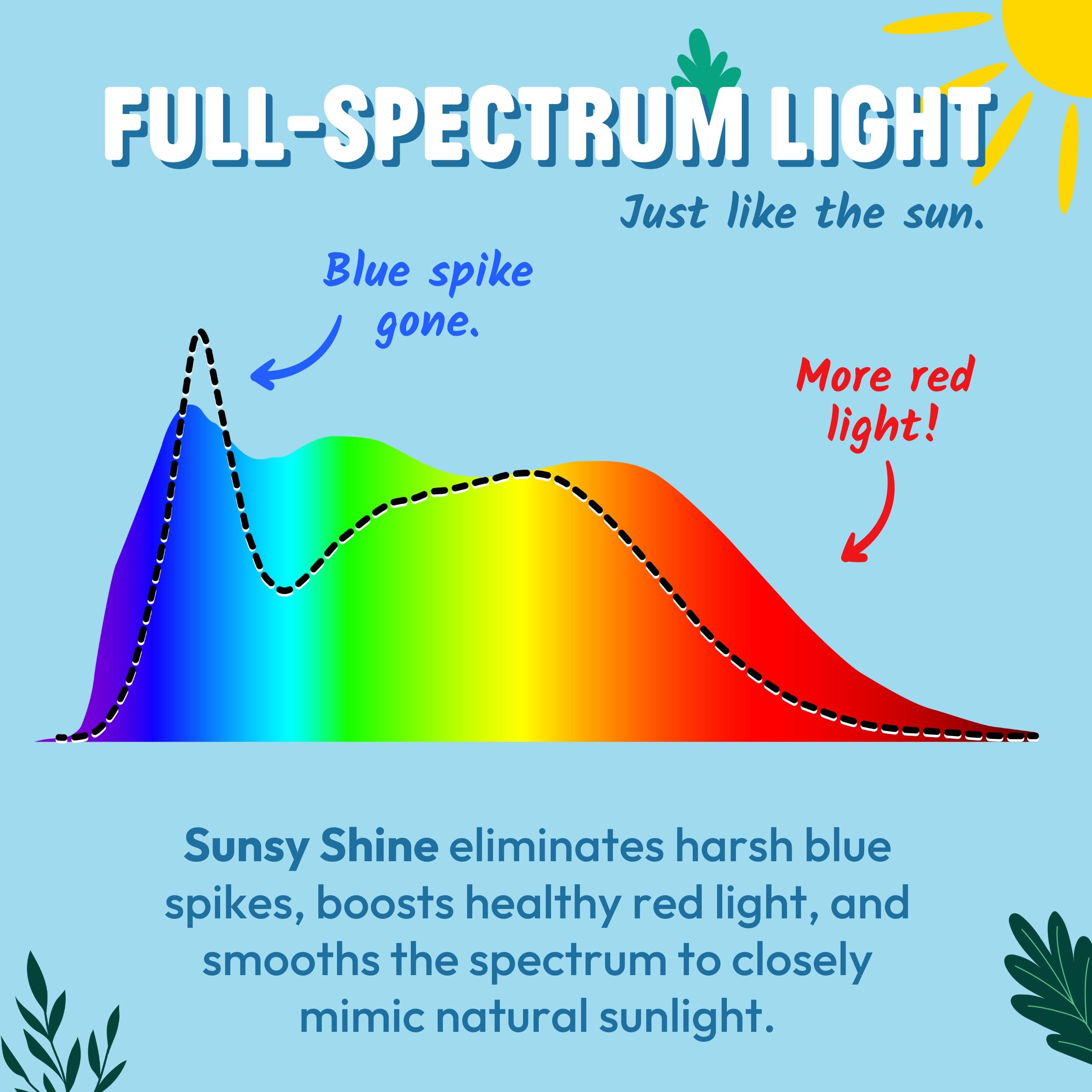 Sunsy Shine TM-30 color accuracy aids crafts and editing.