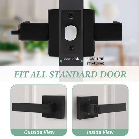 SUNTAI contemporary matte black door handles enhance interior decor