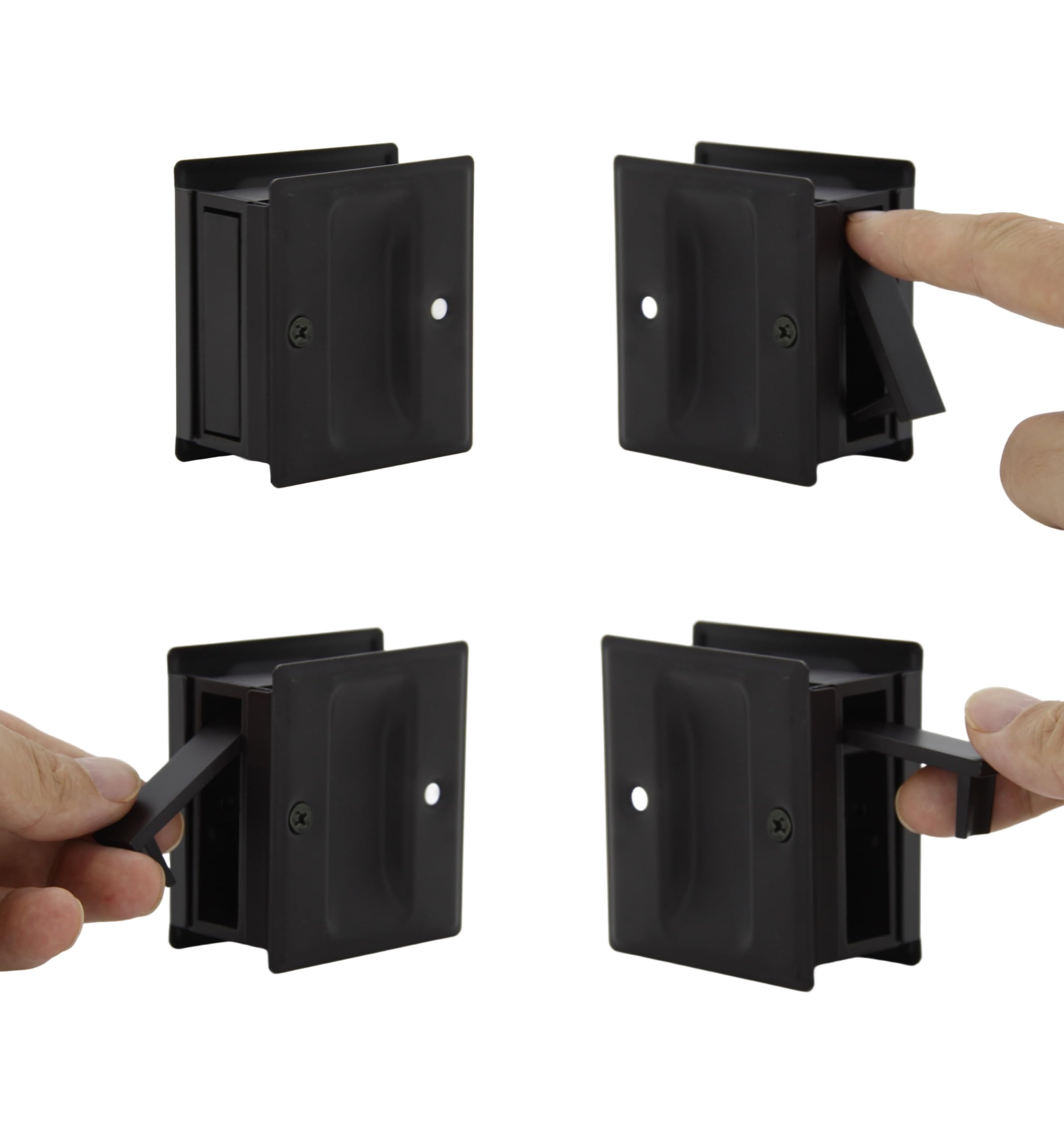 SUNTAI pocket door handle pull 2-pack ready for easy installation