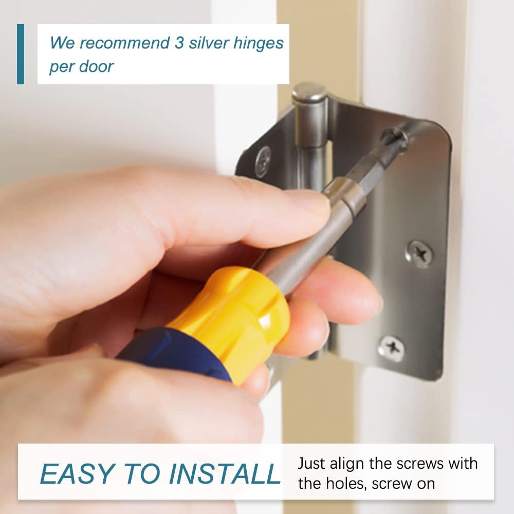 SUNTAI hinge package including 18 short screws and 3 long screws for quick setup