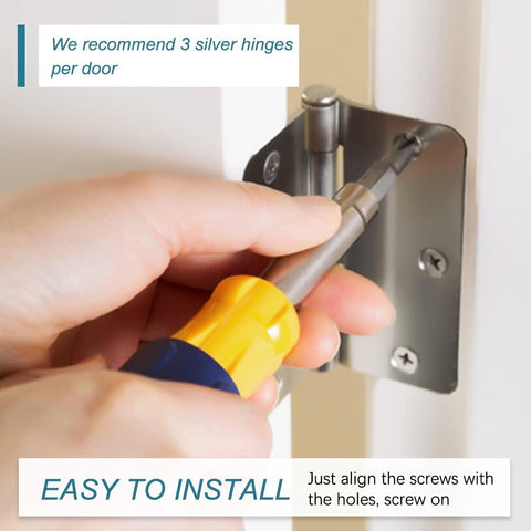 SUNTAI hinge package including 18 short screws and 3 long screws for quick setup