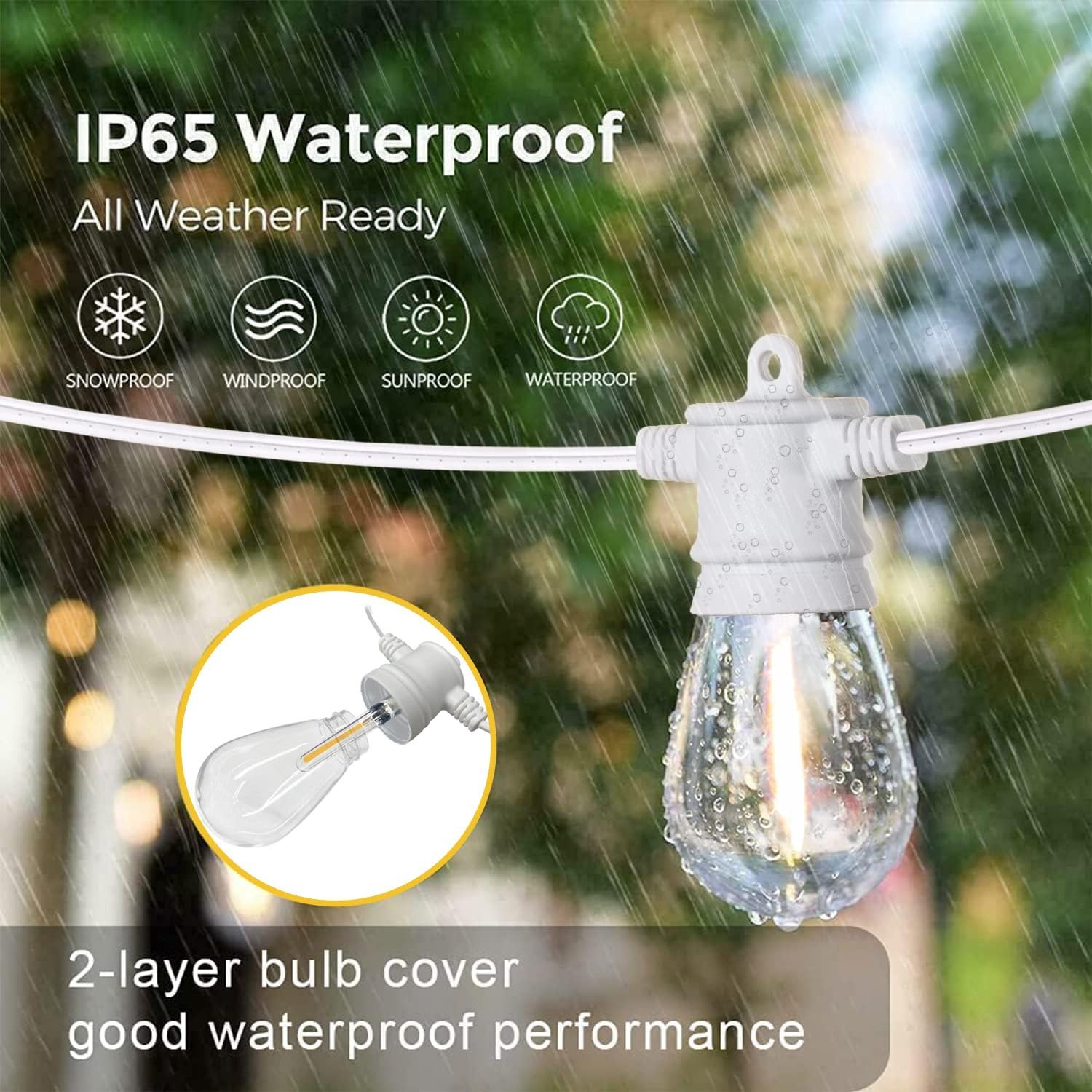 SUNTHIN 18 gauge copper wire ensures sturdy weather ready performance.
