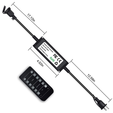 SUNTHIN outdoor dimmer compatible with many string light types for flexibility.
