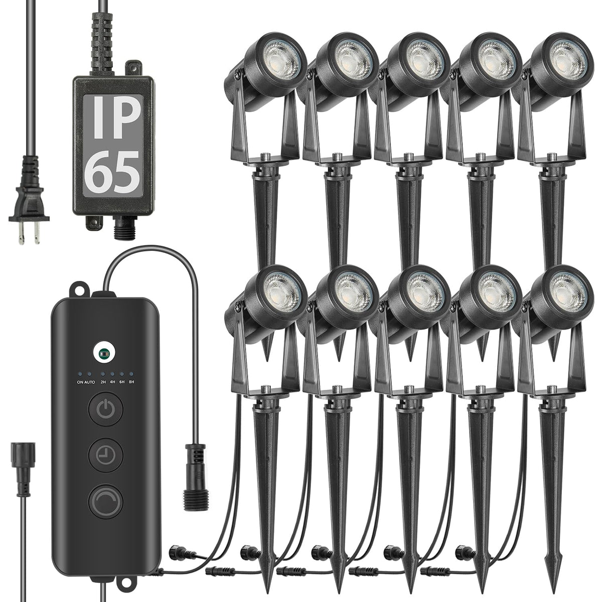 SUNTHIN dusk-dawn sensor controller enables automatic outdoor lighting at sunset for convenience.