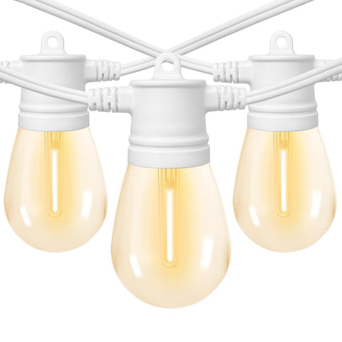 SUNTHIN white outdoor lights show 48 ft length with energy efficient LEDs.