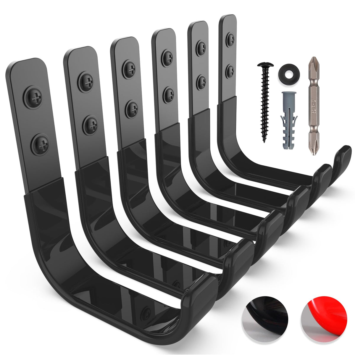 SunVFaFa garage hook 4-inch wall mount improves tool organization and accessibility.