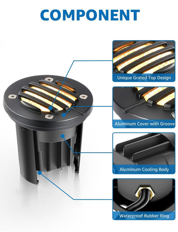 SUNVIE 12-24V input-compatible well light for easy transformer use