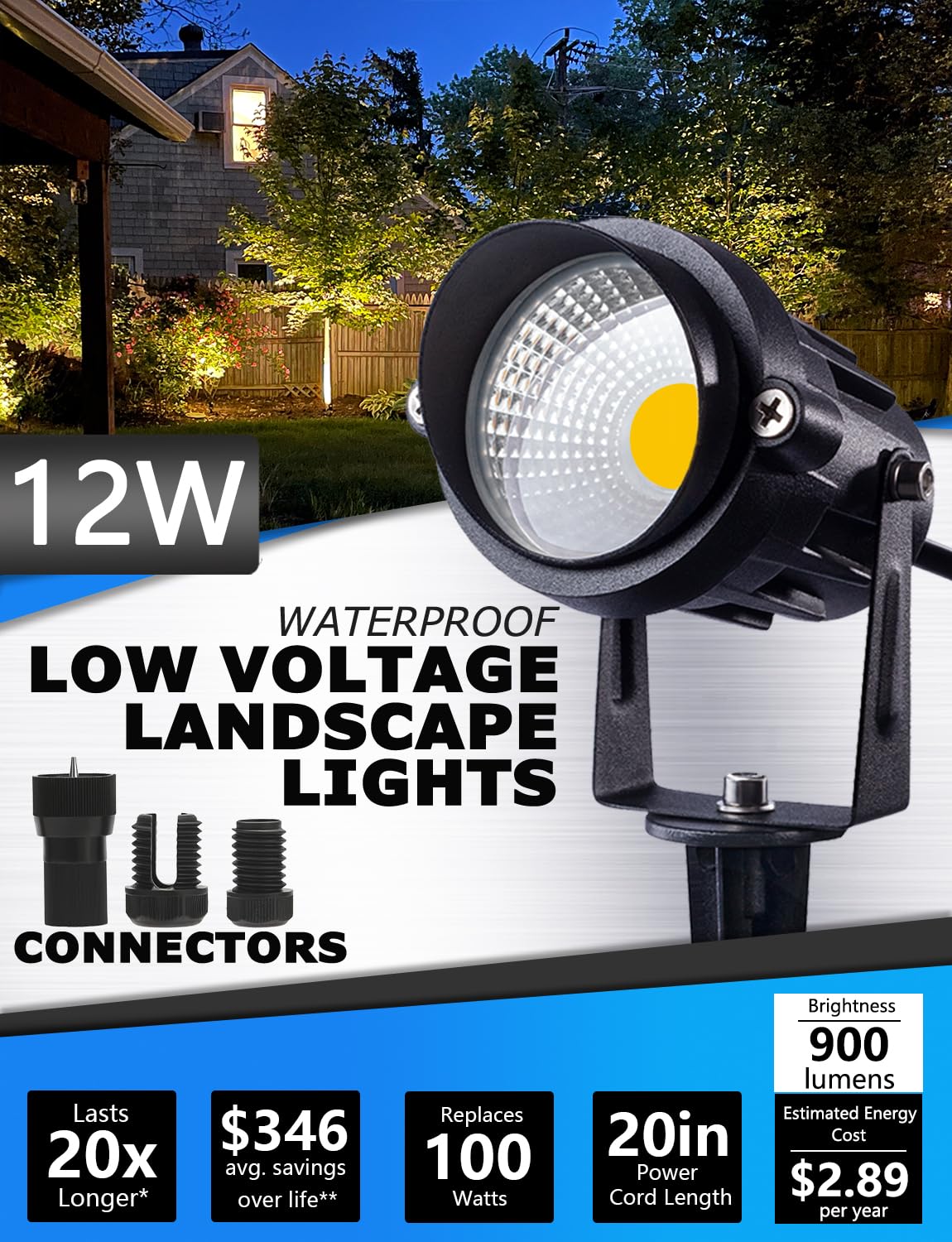 SUNVIE landscape path light provides reliable warm glow for safe garden strolls.