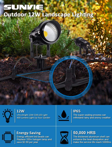 SUNVIE wall spotlight highlights architectural features with inviting warmth.