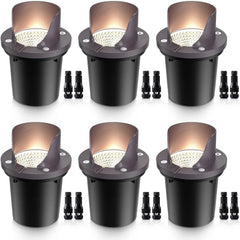 SUNVIE 12W well light brightens a garden path with warm 3000K glow