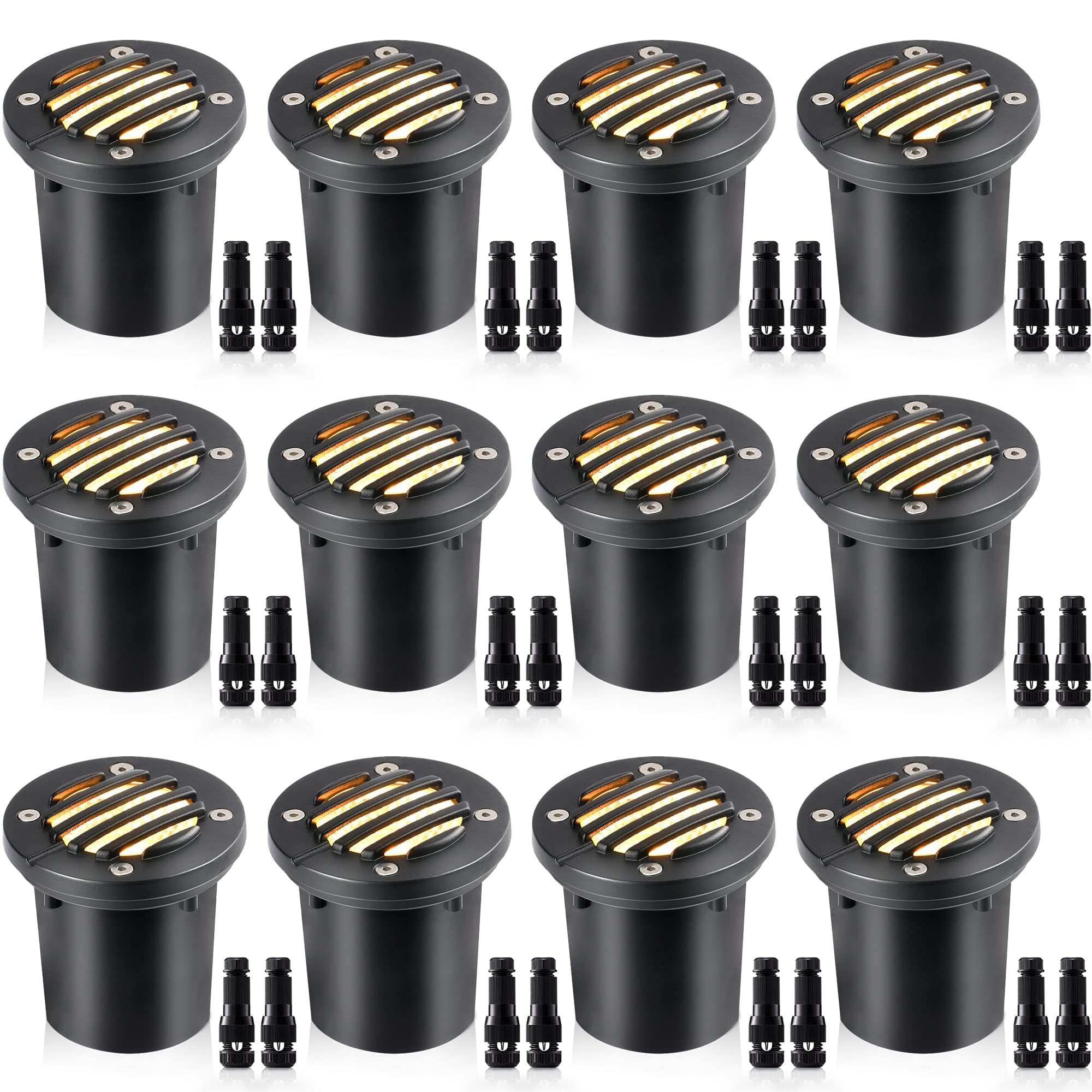 SUNVIE 12W low-voltage landscape well light brightens outdoor walkways
