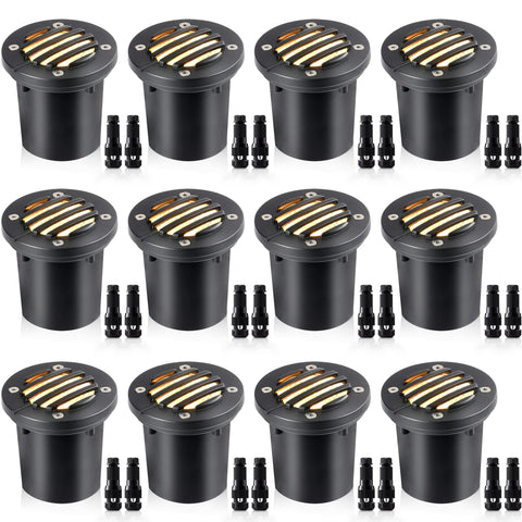 SUNVIE 12W low-voltage landscape well light brightens outdoor walkways