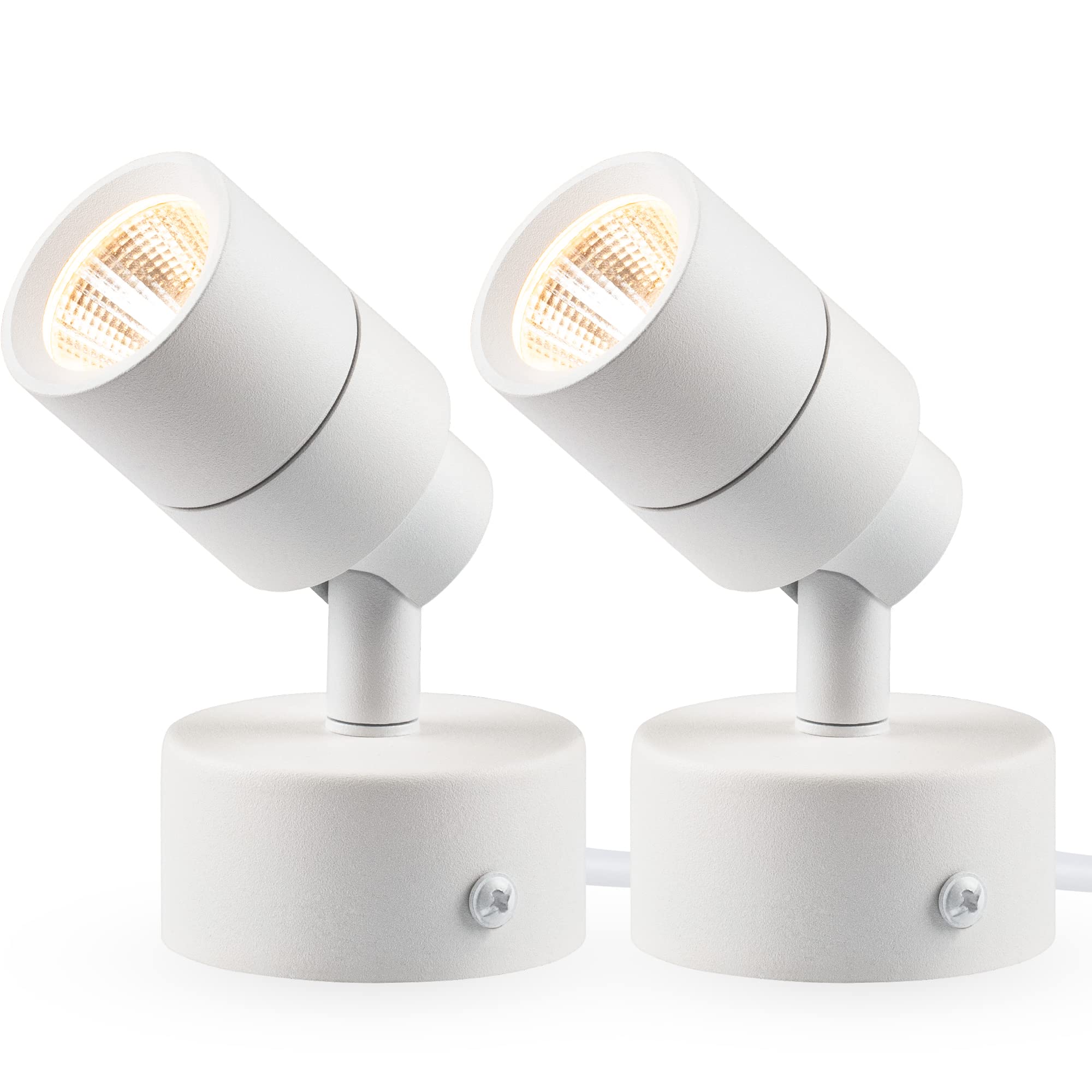 SUNVIE 2-pack up lights shown with stable bases for versatile placement