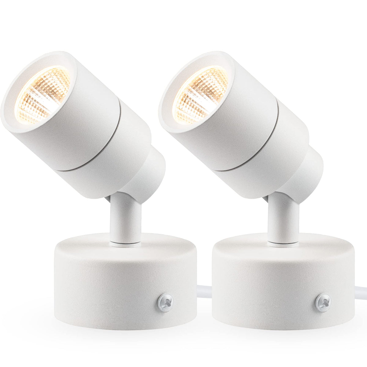 SUNVIE 2-pack up lights shown with stable bases for versatile placement
