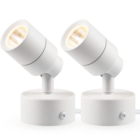 SUNVIE 2-pack up lights shown with stable bases for versatile placement