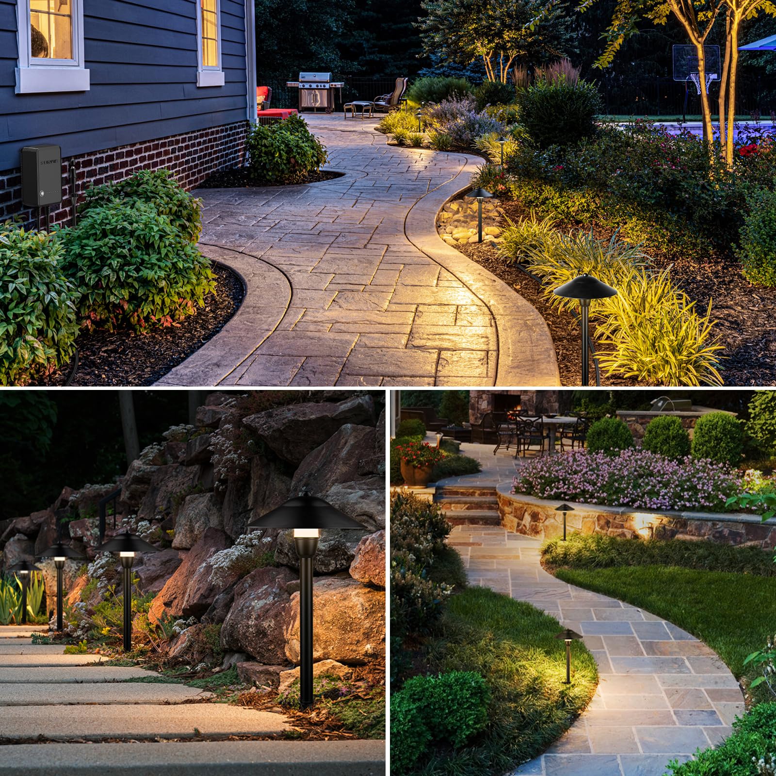 3W LEDs emit 150lm for bright, efficient pathway lighting