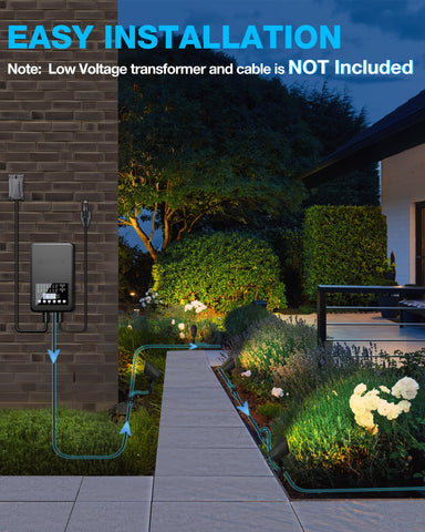 SUNVIE 6W garden light enhancing landscaping with gentle color