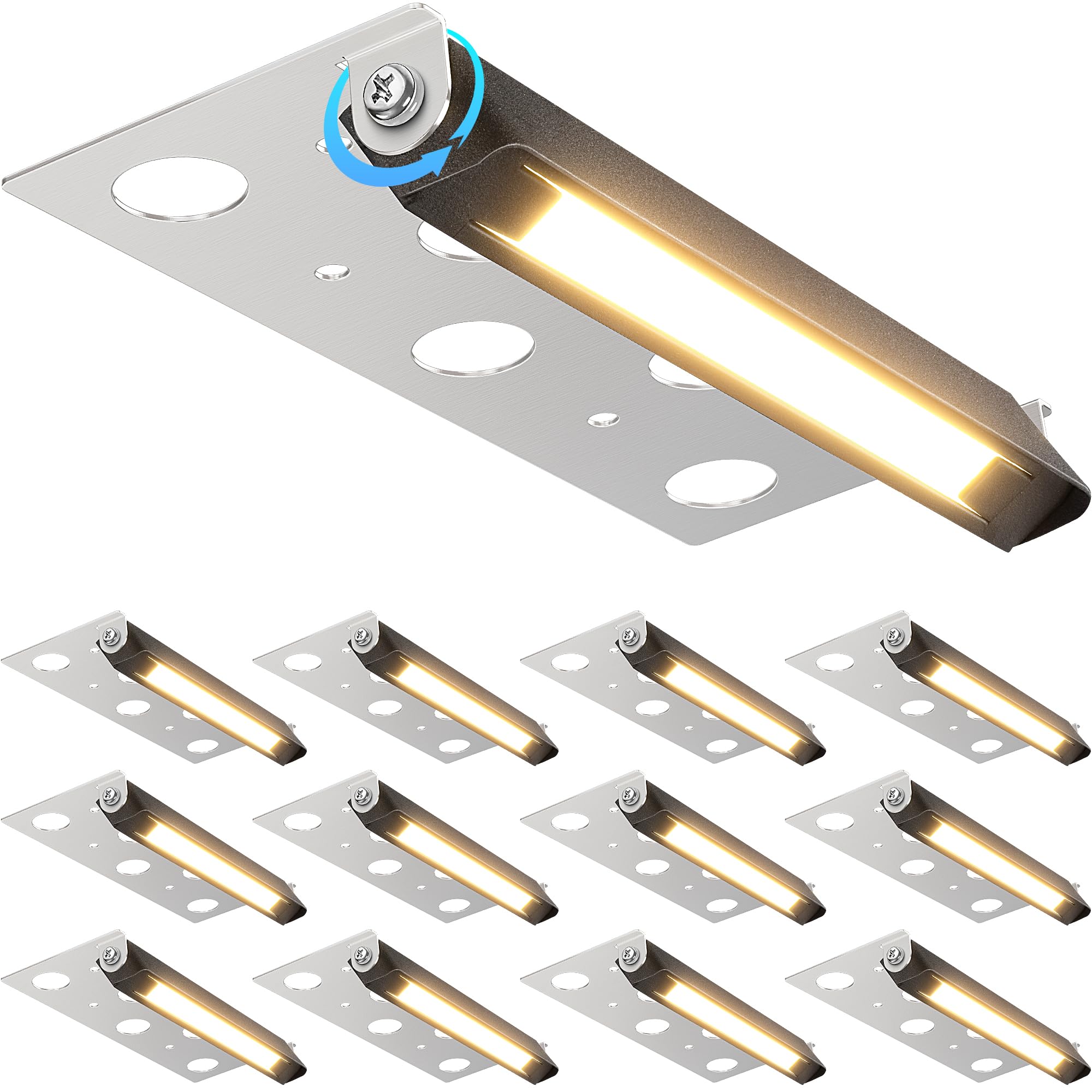 SUNVIE 7-inch retaining wall light with adjustable direction for glare-free illumination.