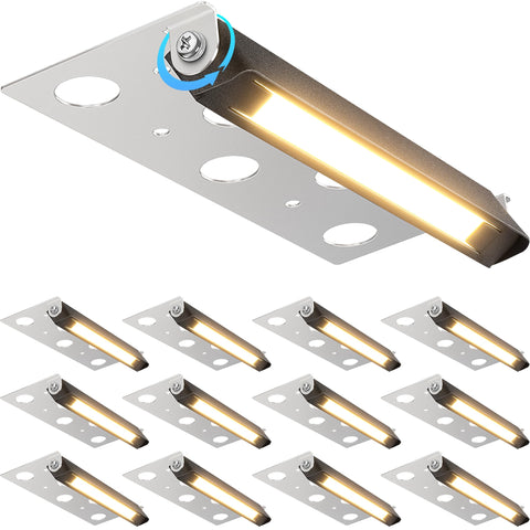SUNVIE 7-inch retaining wall light with adjustable direction for glare-free illumination.