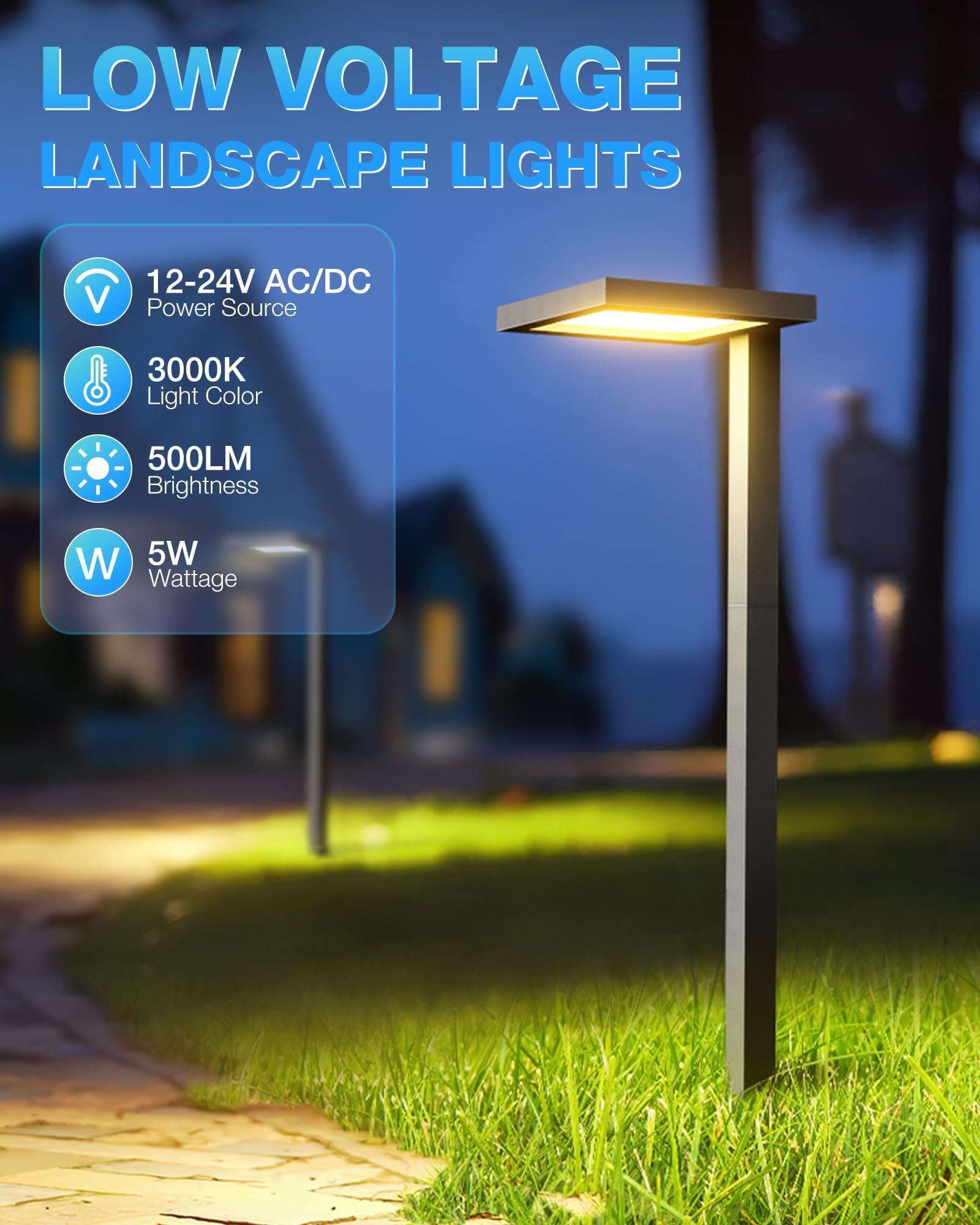 SUNVIE anti-glare diffuser delivering comfortable garden illumination