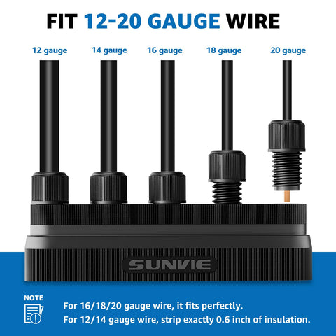 SUNVIE nylon housing with brass core ensures durable, corrosion-resistant connections.
