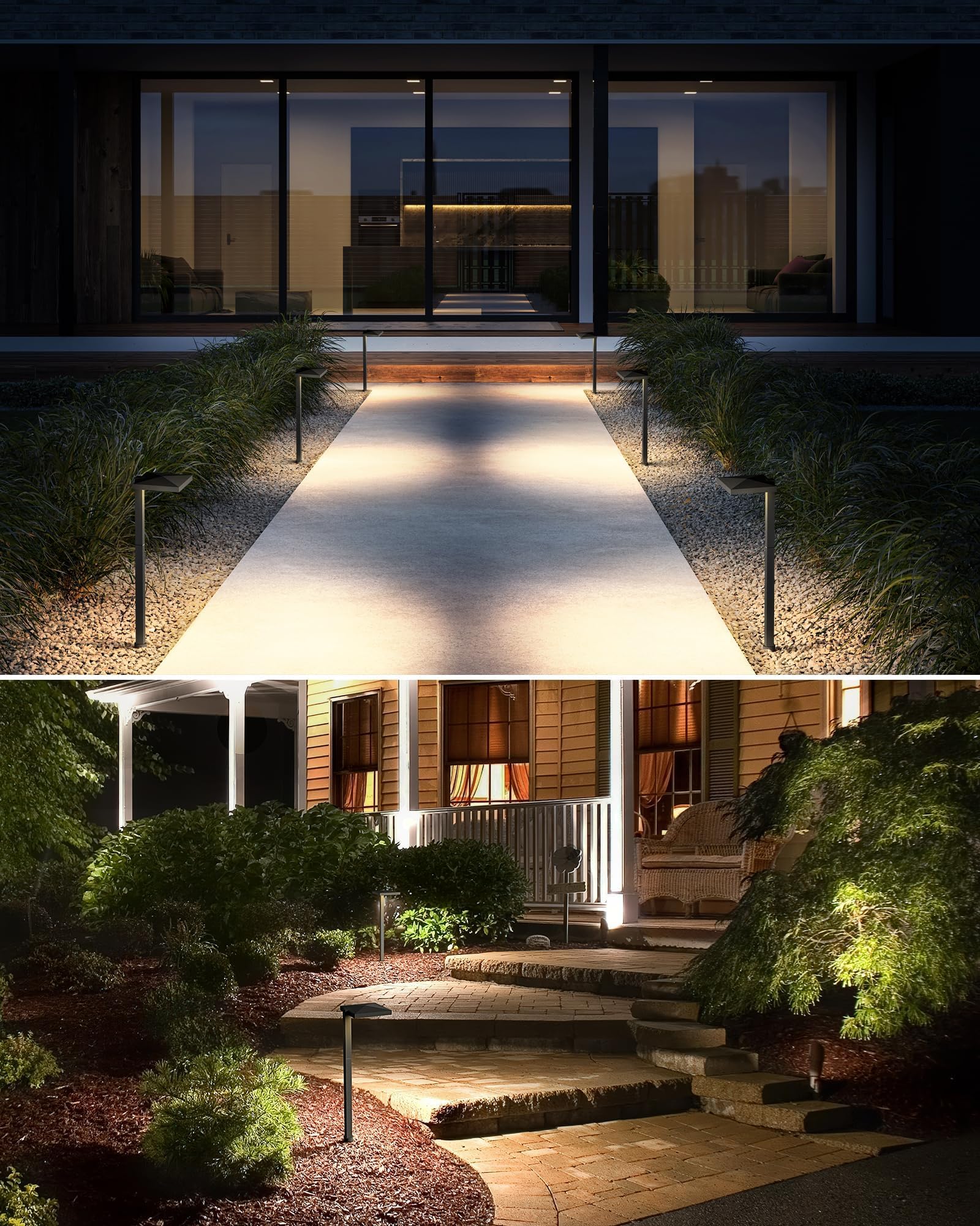 SUNVIE easy-install stakes and poles for flexible landscape placement