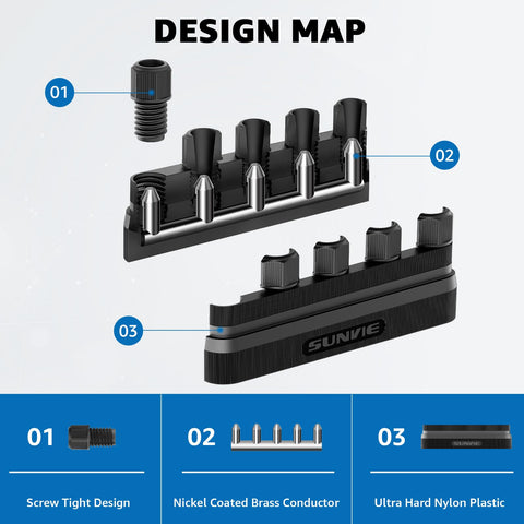 SUNVIE easy-strip-and-lock setup shown for quick installation.