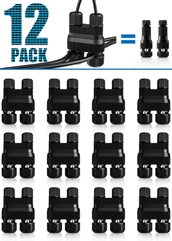 SUNVIE Fastlock2 shows 12-light coverage for easy outdoor setup.