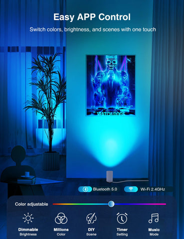 SUNVIE floor can light with timer and dimming for scheduled mood lighting.