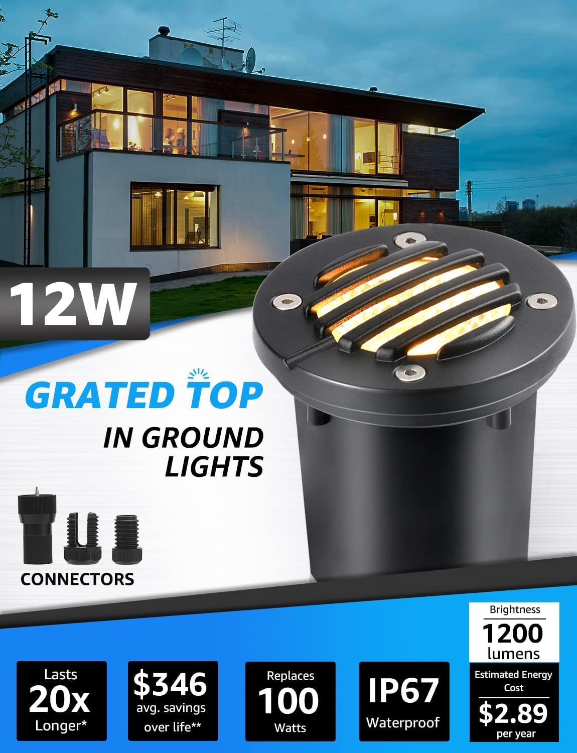 SUNVIE grated-top design protects the lens from debris