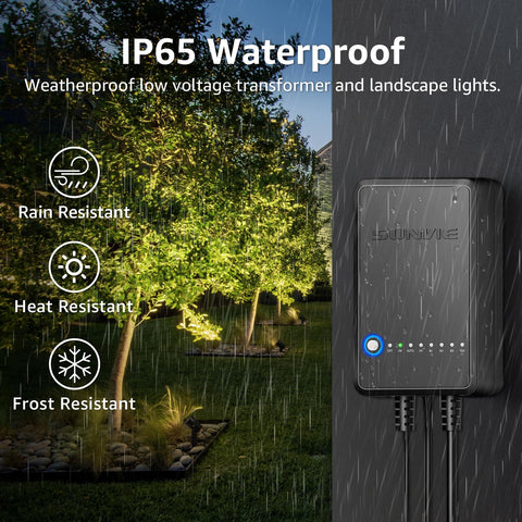 SUNVIE IP65 60W transformer provides durable outdoor performance