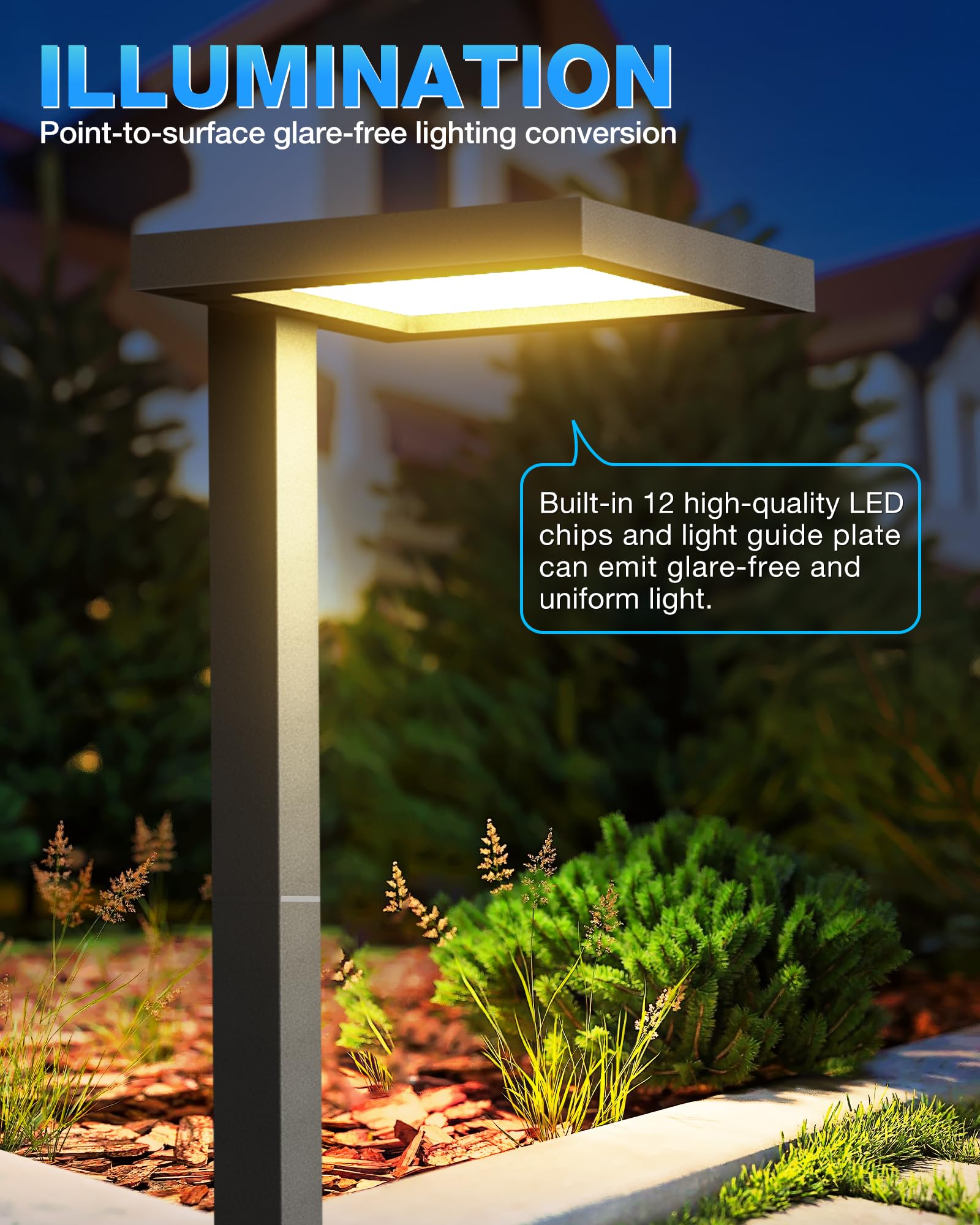 SUNVIE IP65 waterproof outdoor light withstands rain and splashes